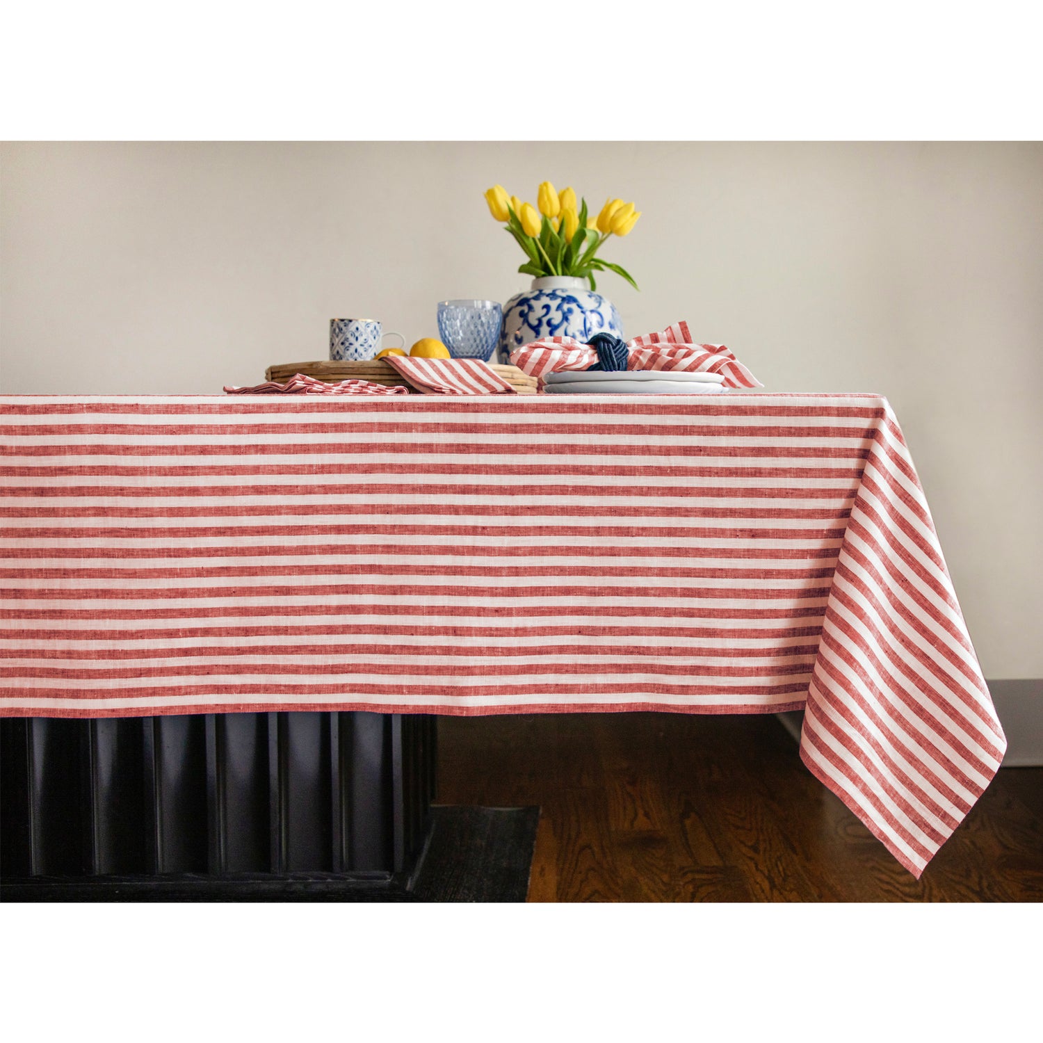 Red and White Amalfi Stripe