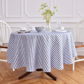 Navy and White Amalfi Stripe