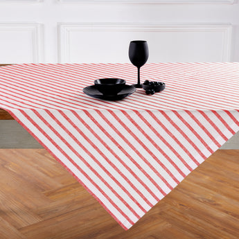 Red and White Madison Stripe