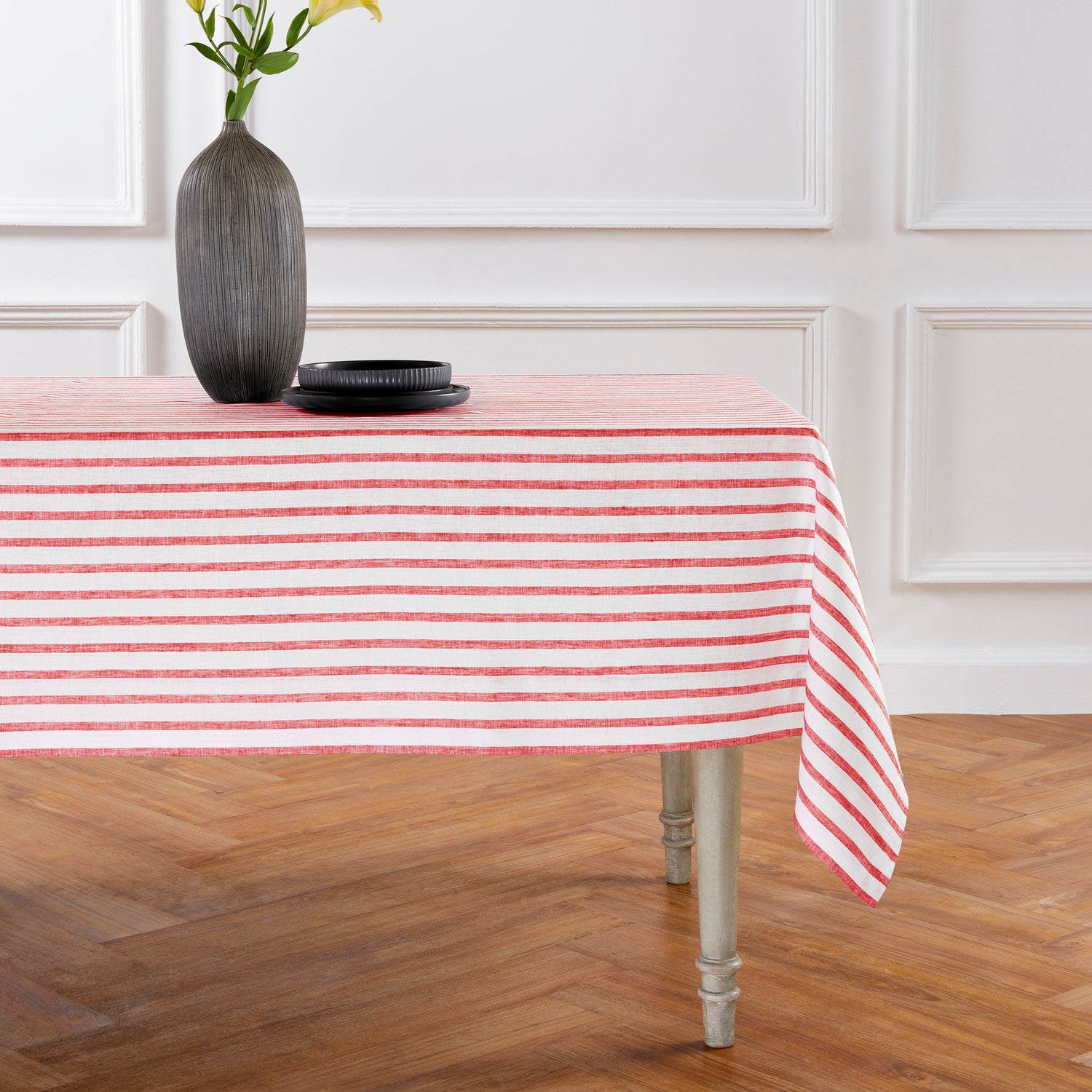 Red and White Madison Stripe