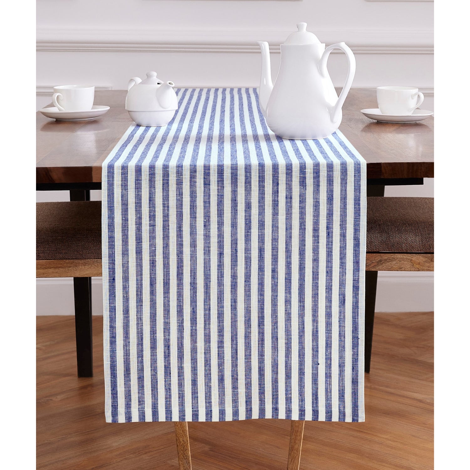 Navy and White Amalfi Stripe