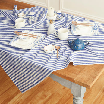 Navy and White Amalfi Stripe