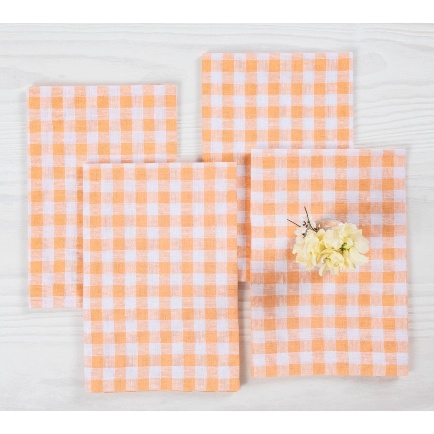 Sunny Orange Gingham