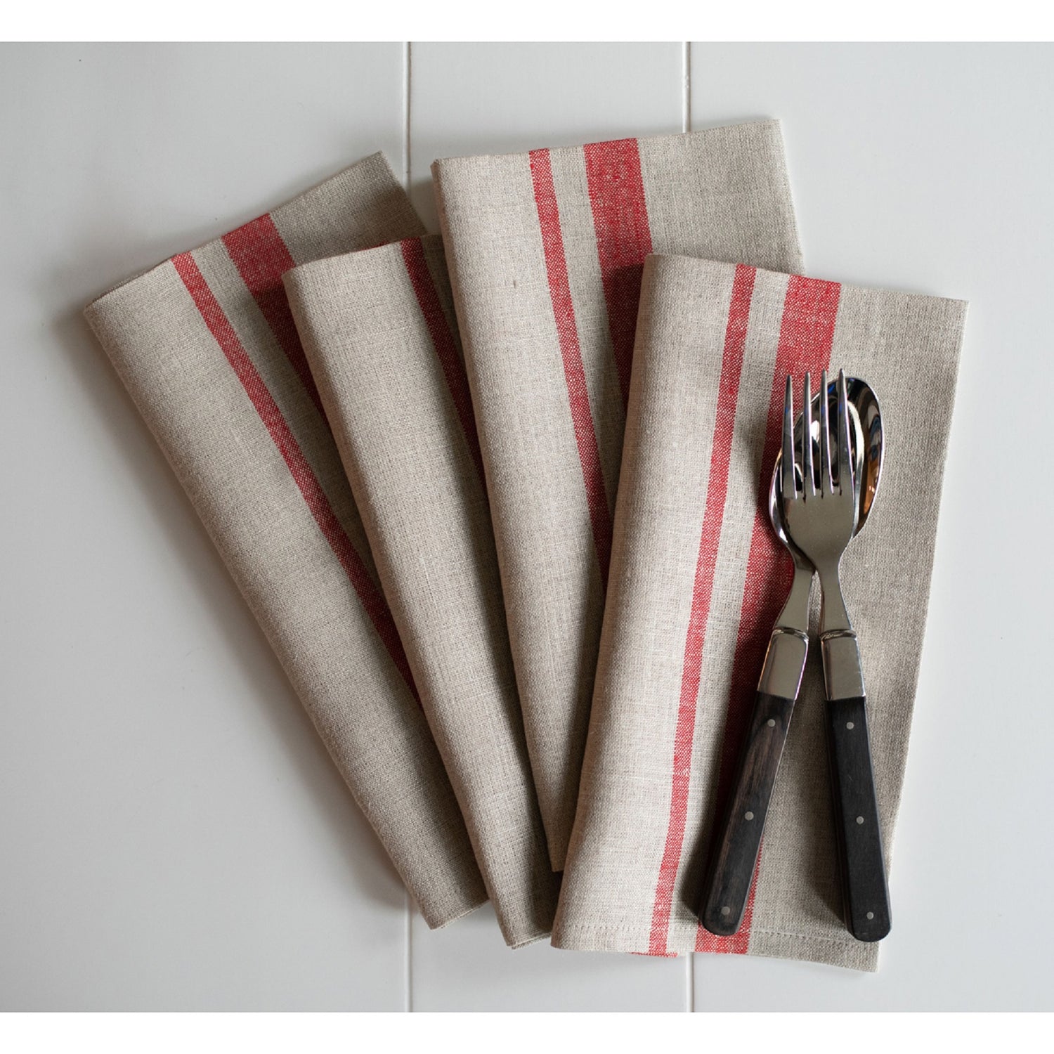 Red and Natural French Stripe 6618347503658